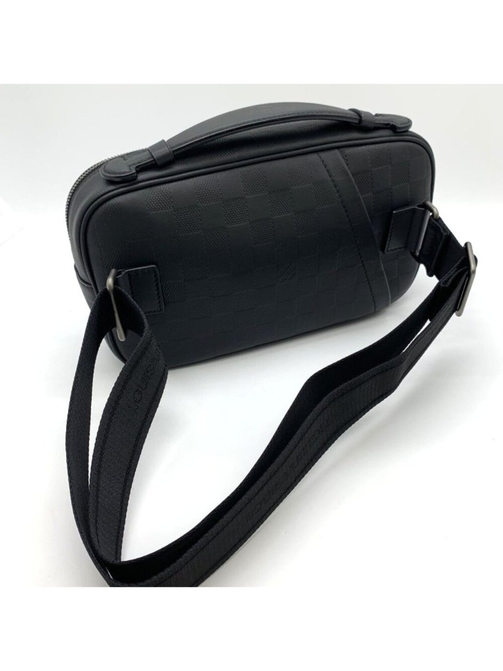 Louis Vuitton Ambler Belt Bag Leather Damier Infini Black - Picture 3 of 9